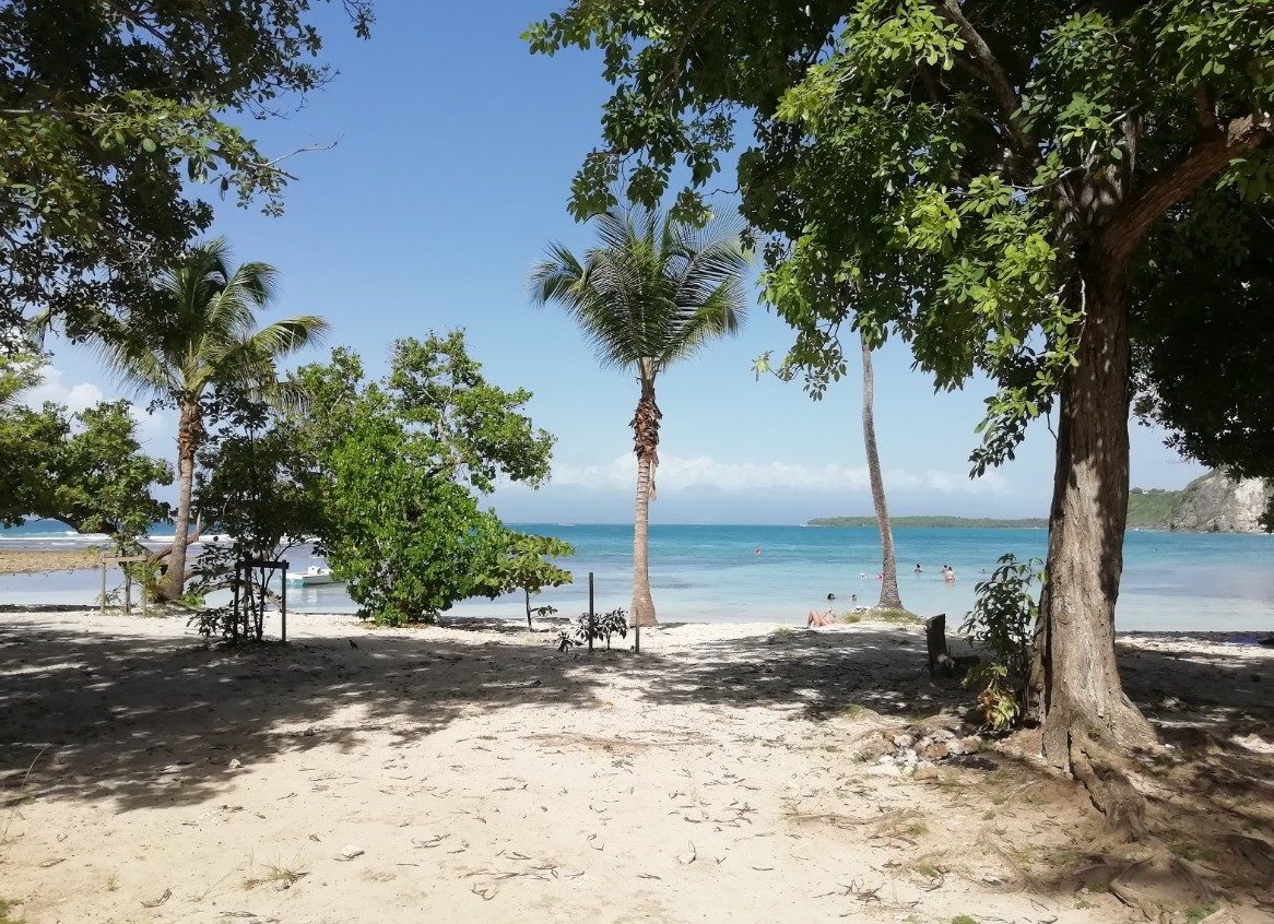La crique et son sable blanc